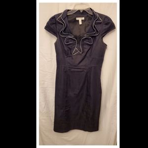 Trendy fitted Navy dress by London Times Size 8